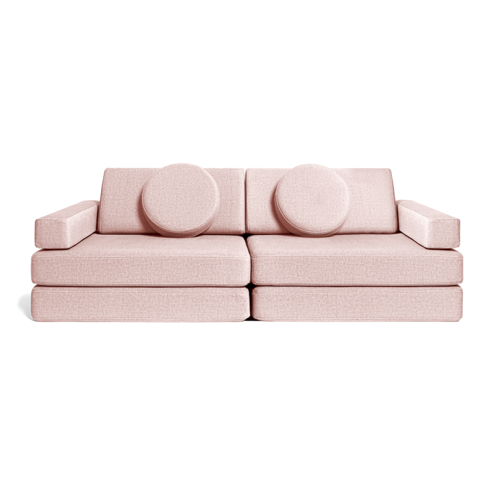 Kindersofa in Zartrosa